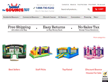 Tablet Screenshot of bouncehousestore.com